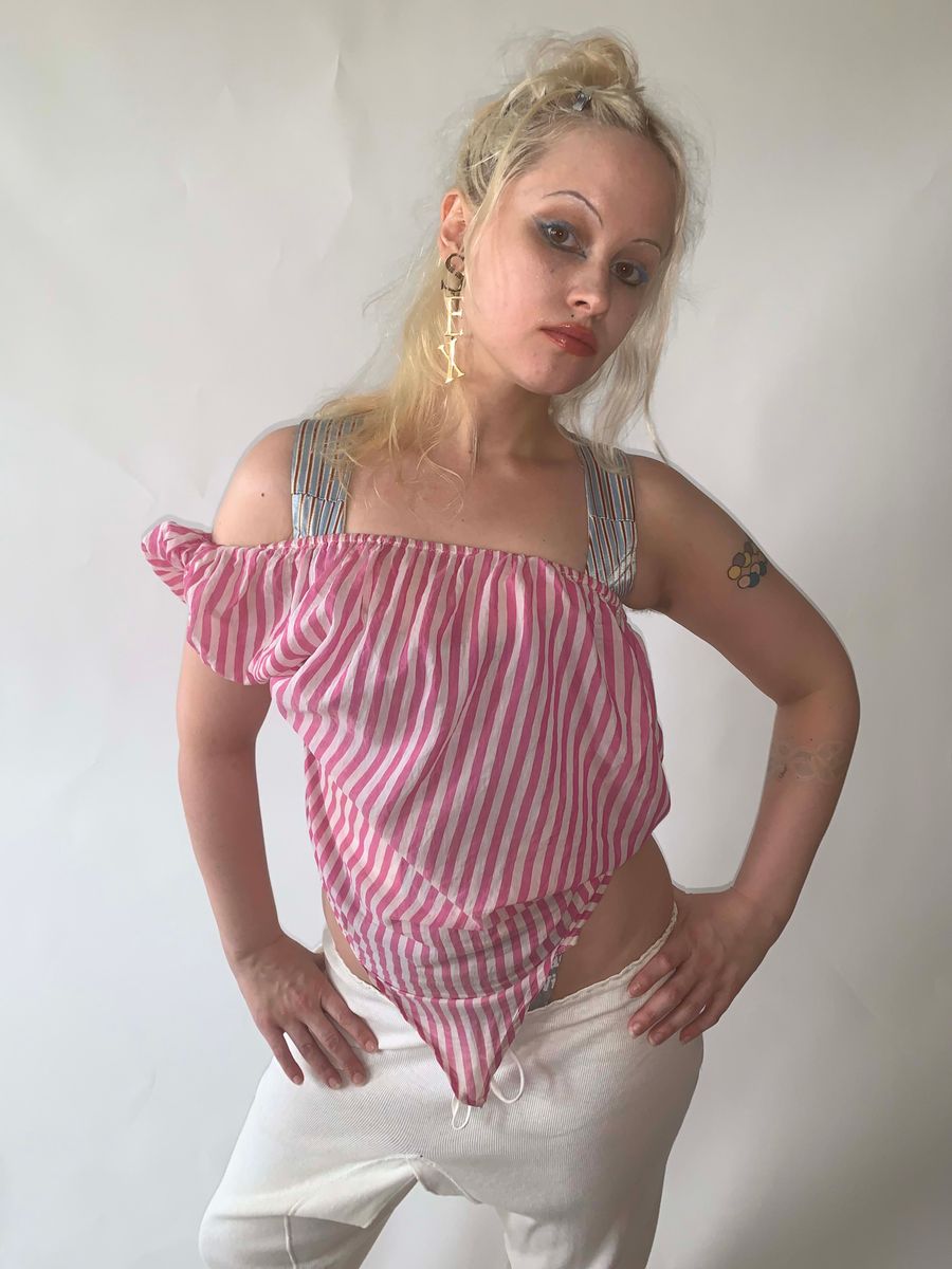 90s Vivienne Westwood Off-the-Shoulder Blouse product image