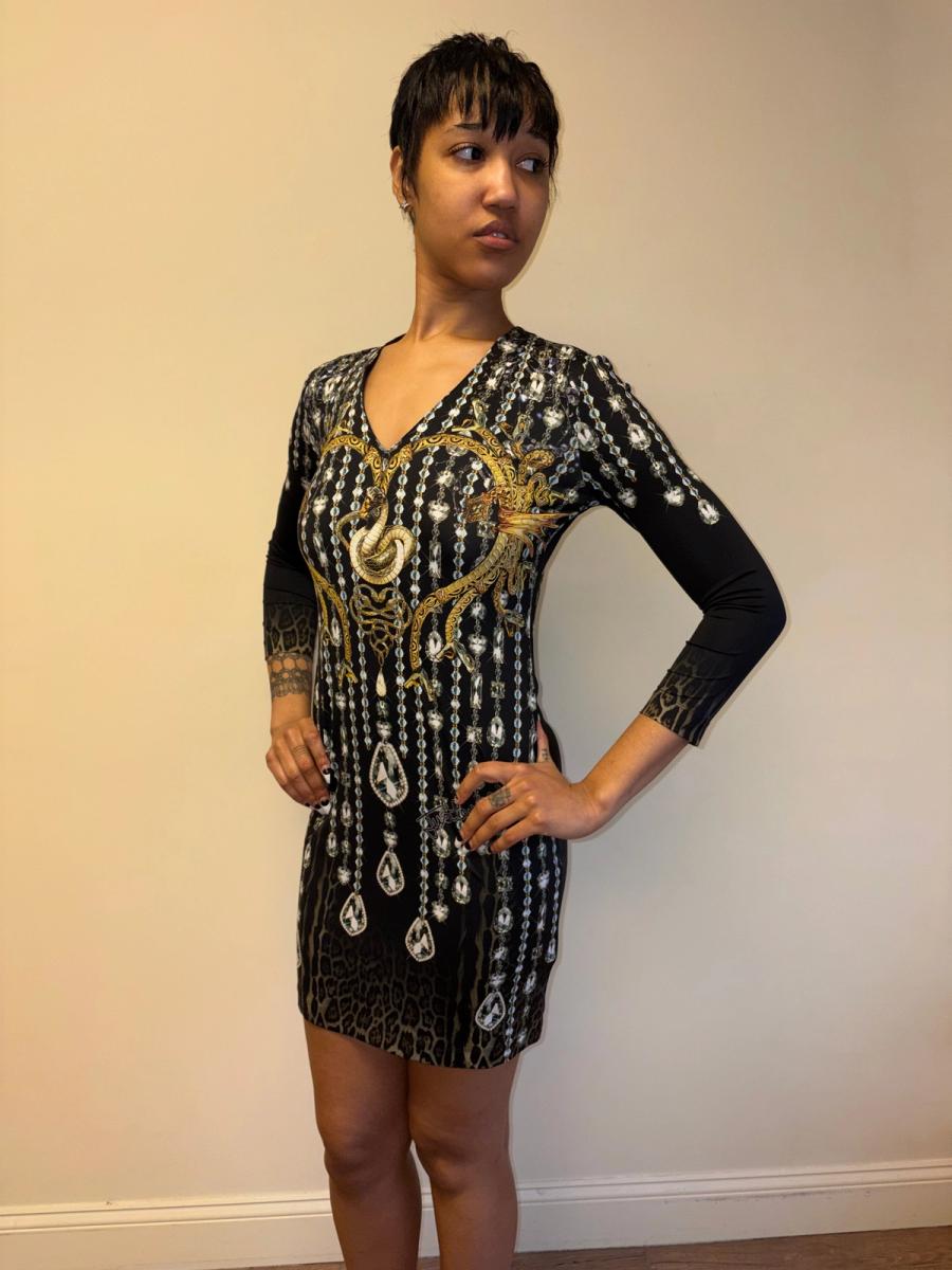 Cavalli Snake Print Bodycon Dress product image