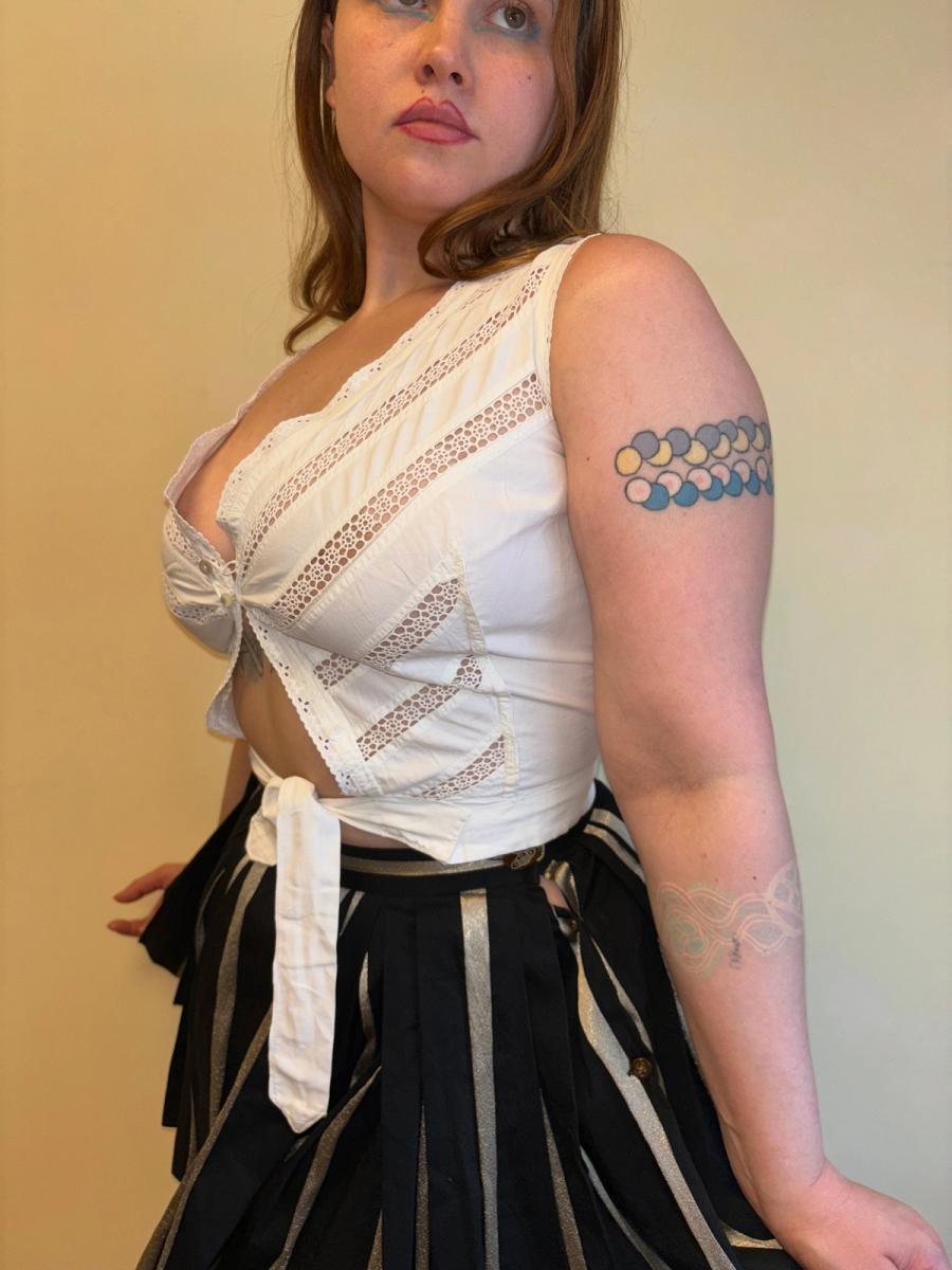 Antique Embroidered Corset Cover product image