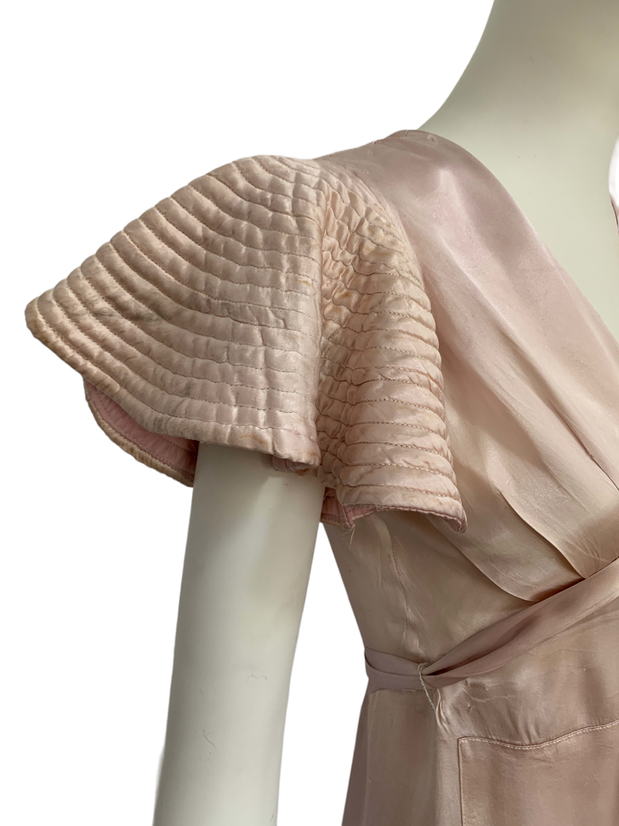 1930s Quilted Sleeve Dress product image