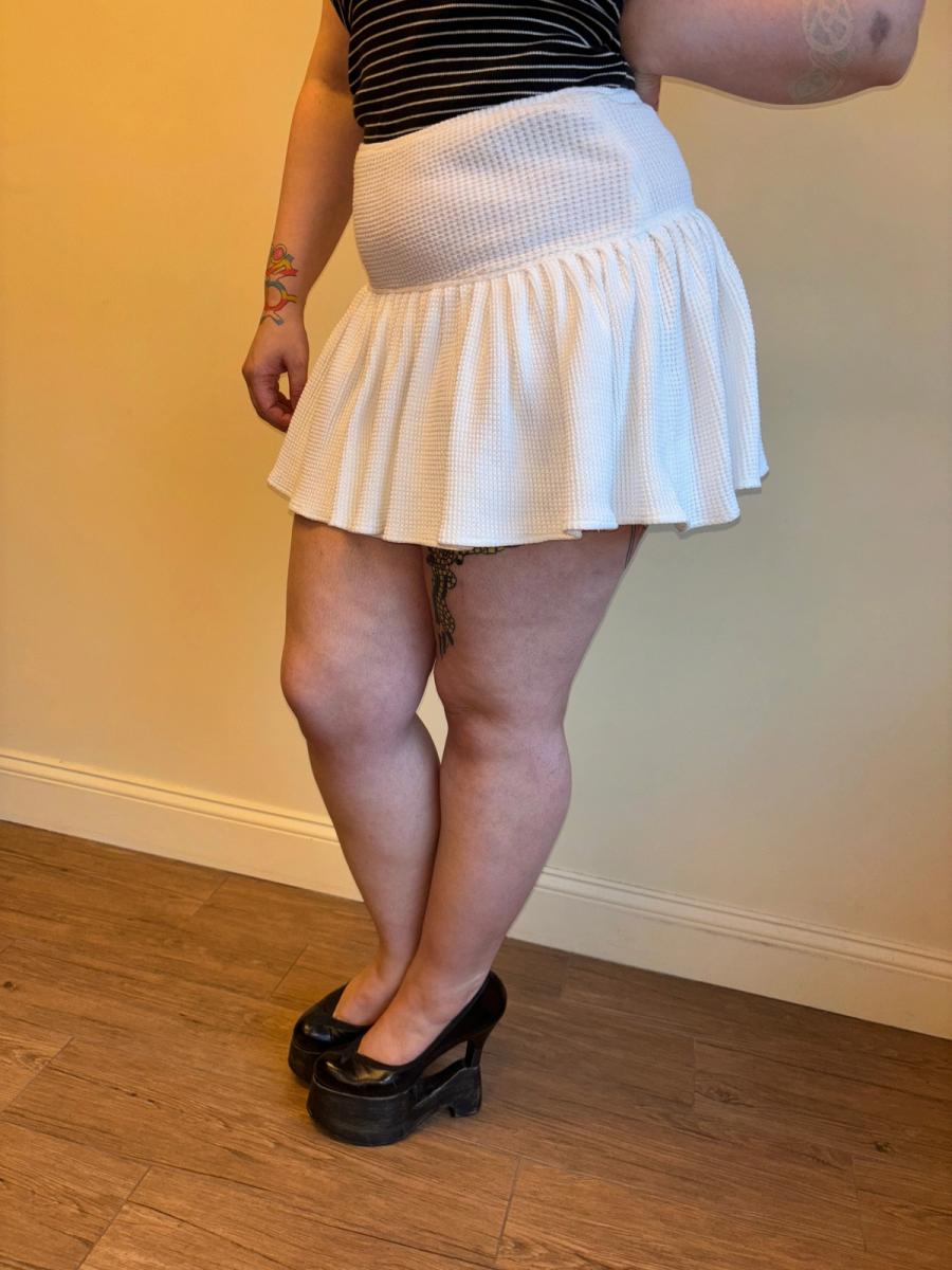 80s Norma Kamali Thermal Skirt product image