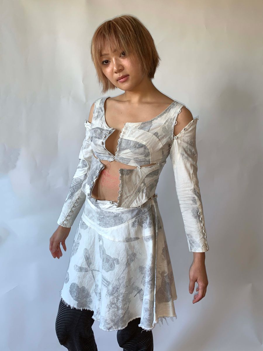 Nozomi Ishiguro 3 Piece Detaching Button Dress product image
