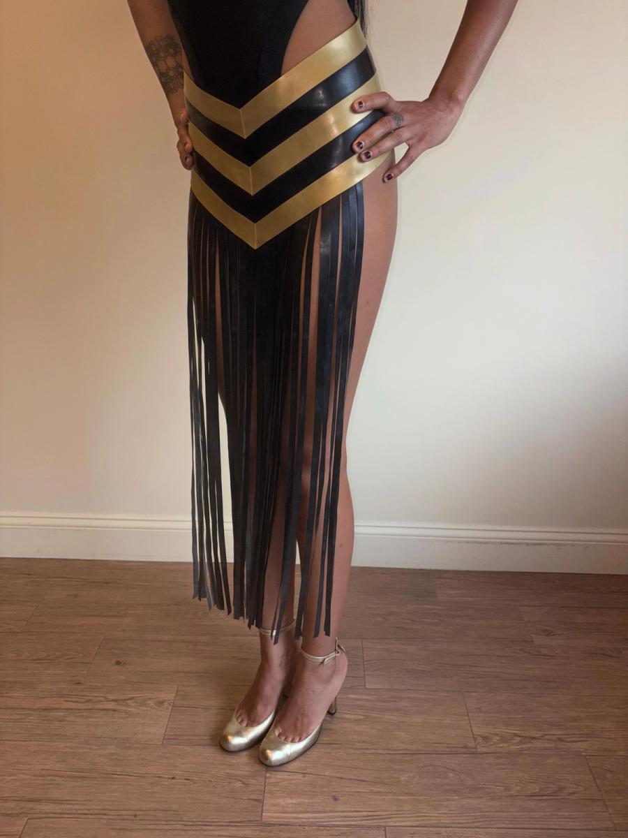 Latex Fringe Skirt product image