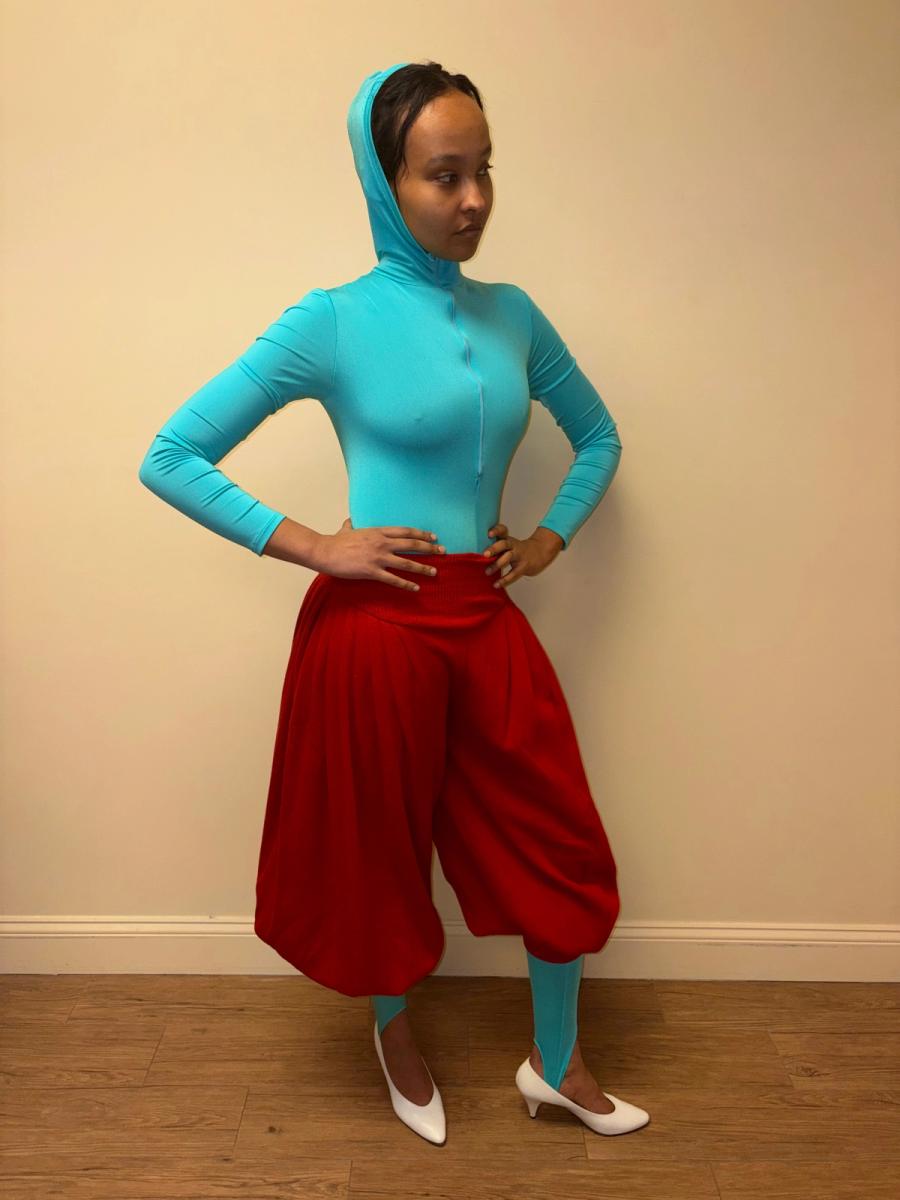 80s Norma Kamali Red Sweatpants product image