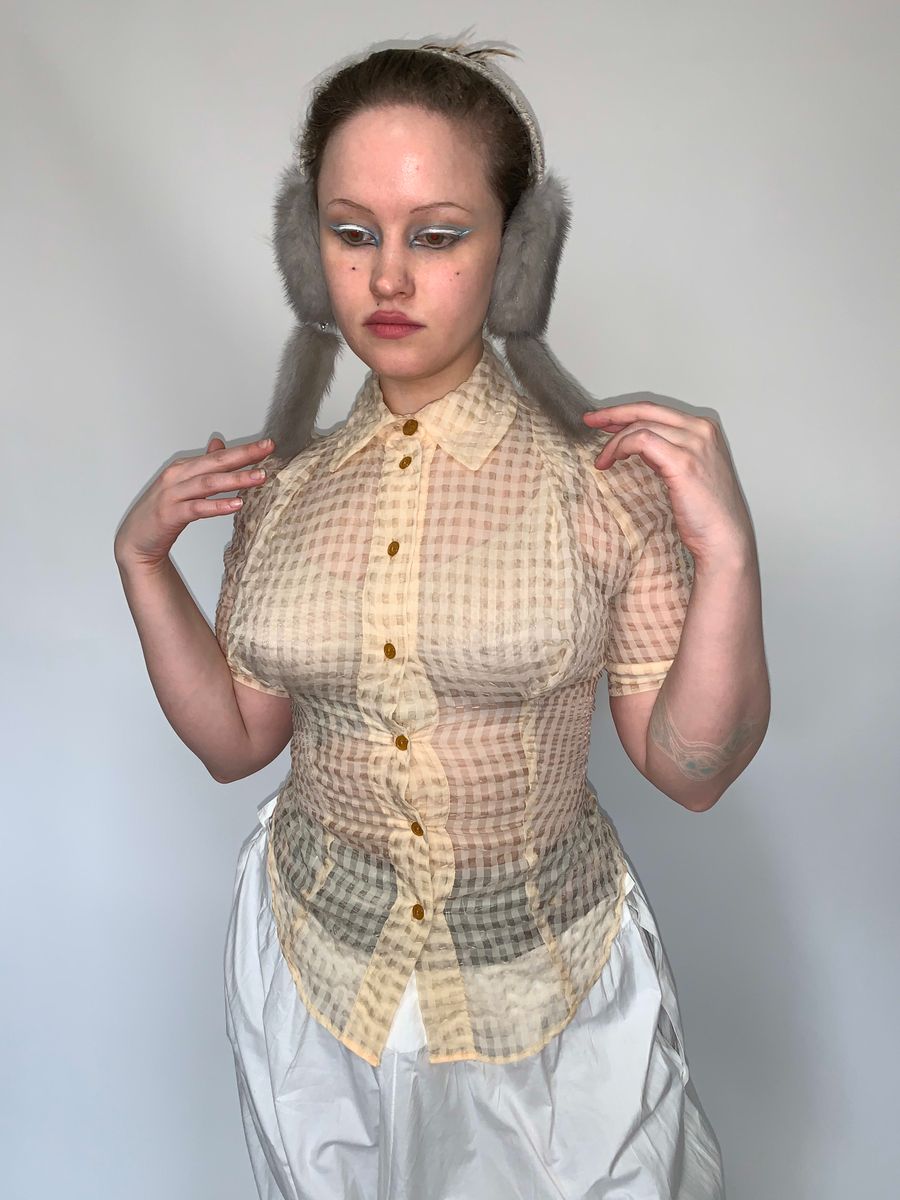 Vivienne Westwood Sheer Gingham Button Up product image