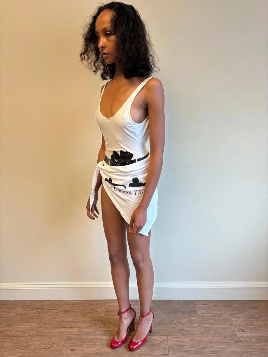 80s Chantal Thomass Bow Swimsuit product image