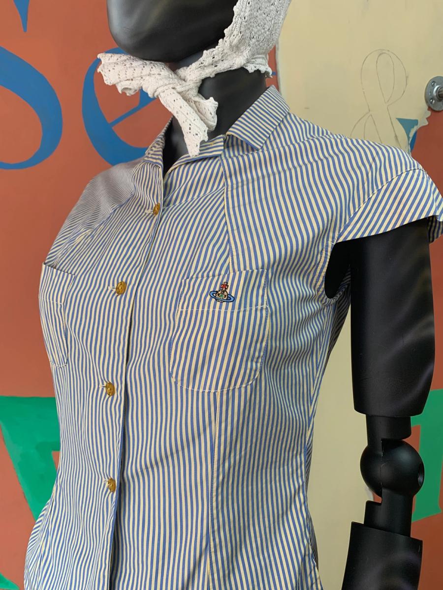 90s Vivienne Westwood Darted Button Down Shirt product image