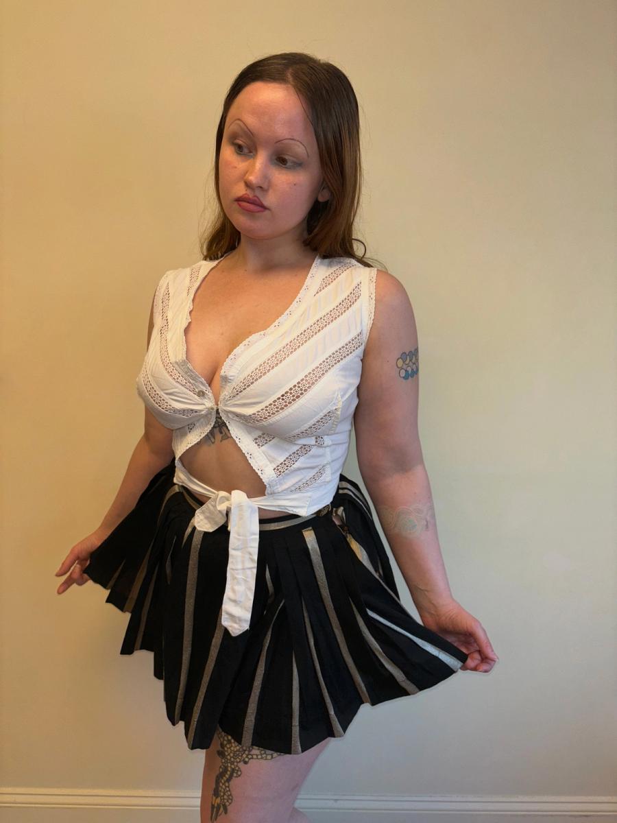 Antique Embroidered Corset Cover product image