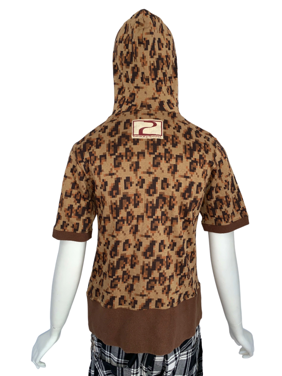 90s Beauty: Beast Pixel Leopard Sweatshirt