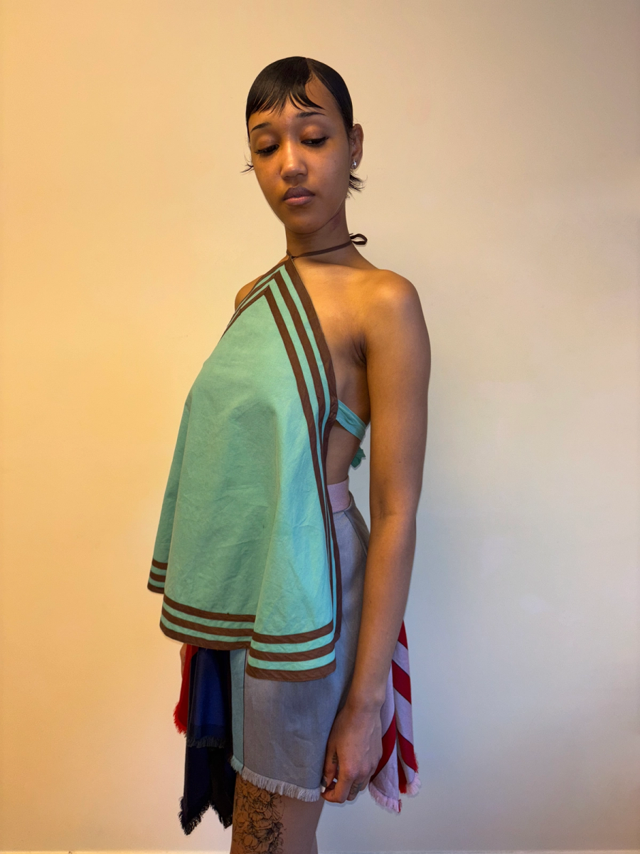 1930s Green Cotton Halter product image