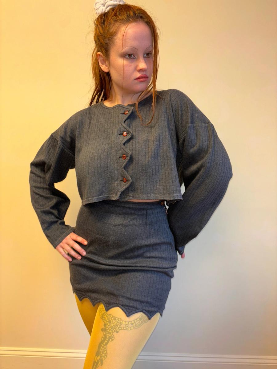 80s Chantal Thomass Jagged Hem Set product image