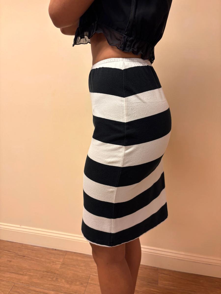80s Norma Kamali Striped Skirt product image