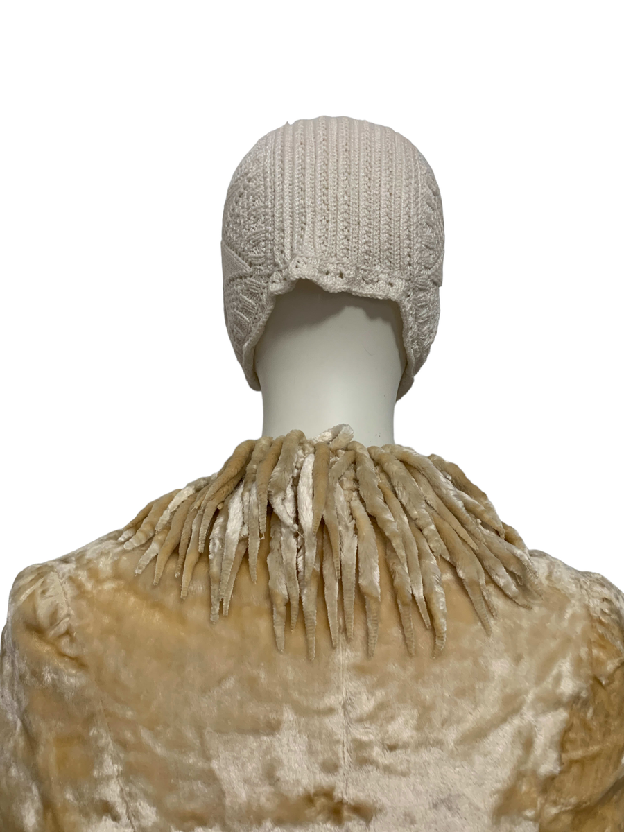 1880s Velveteen Mantle with Icicle Fringe product image
