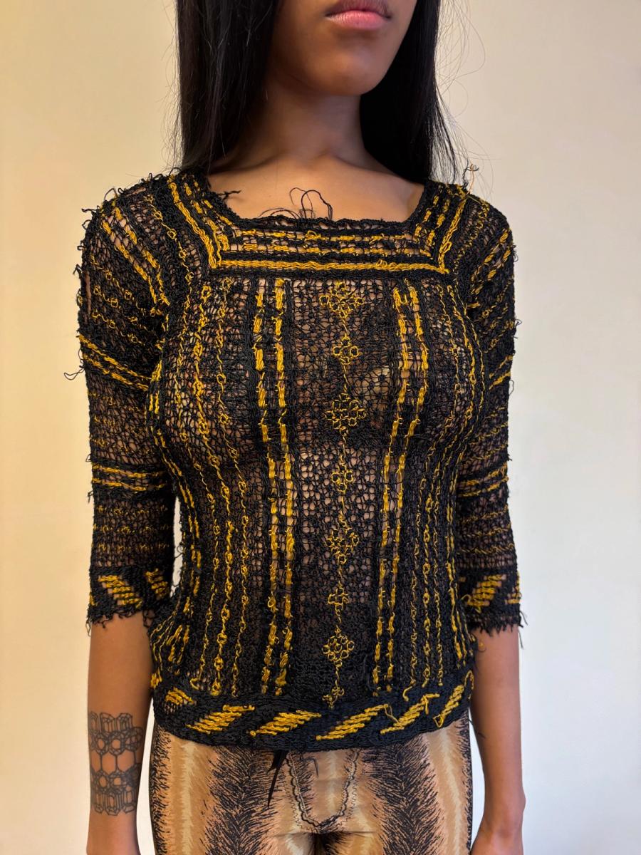 1930s Italian Handmade Knit Top product image
