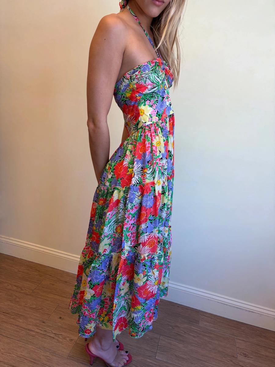 70s Vicky Tiel Floral Dress product image