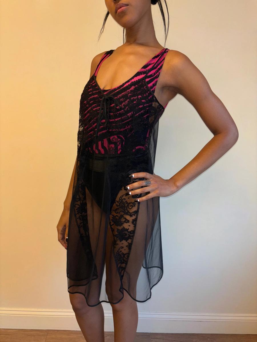 80s Chantal Thomass Black Negligee product image