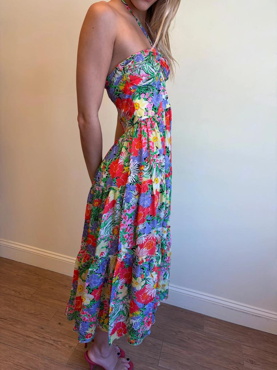 70s Vicky Tiel Floral Dress product image