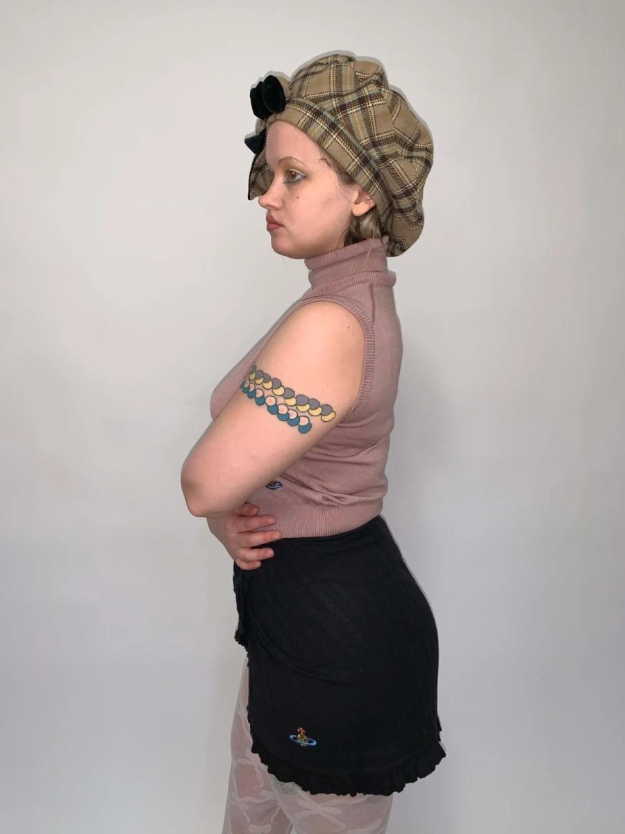 90s Vivienne Westwood Black Pointelle Skirt product image