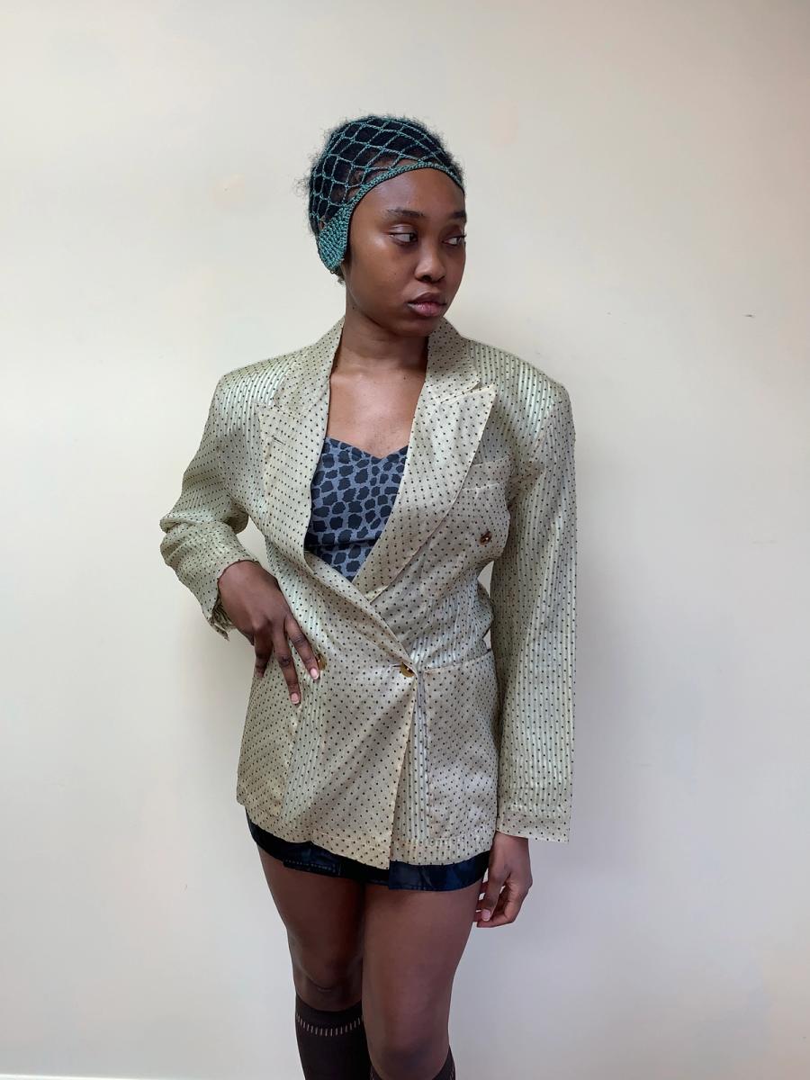 1980s Jean- Paul Gaultier Pour Gibo Flocked blazer product image