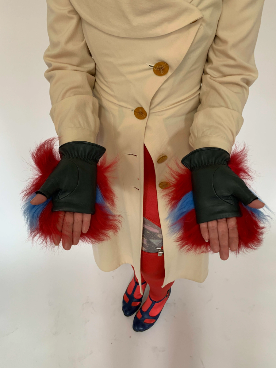 Vivienne Westwood Fingerless Fur Gloves product image