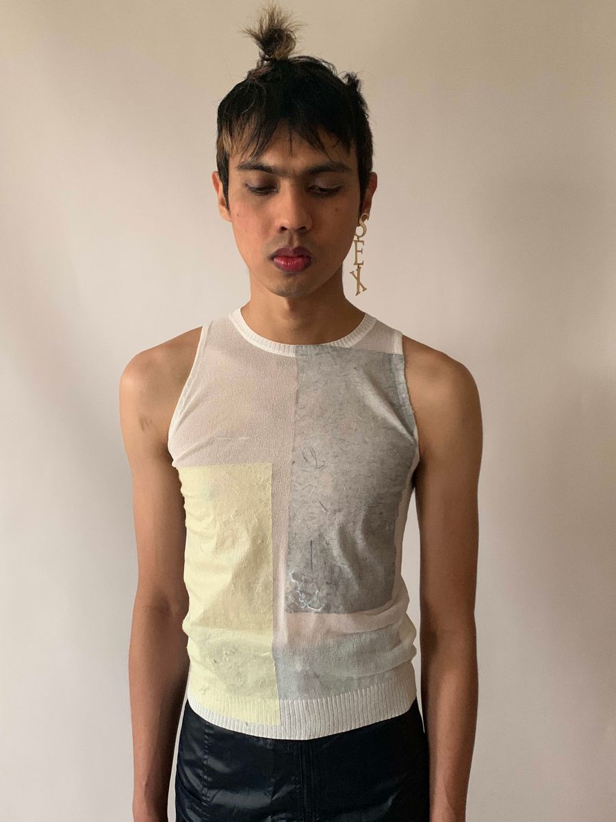 Kyoichi Fujita Paper Transfer Knit Top product image