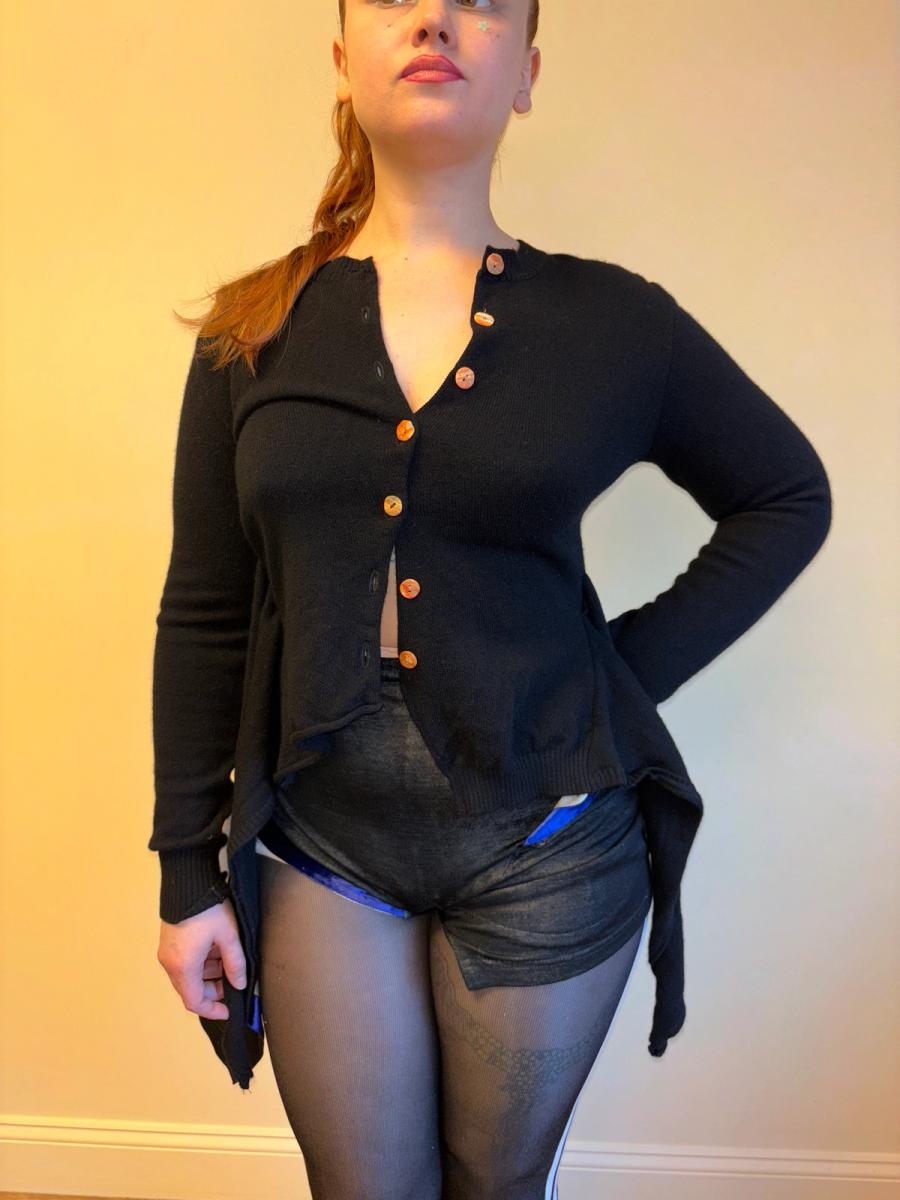 90s Jane Marple Dans Le Salon Cardigan With Ties product image