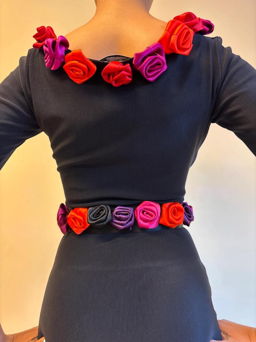 90s Chantal Thomass Flower Dress with Matching Belt product image