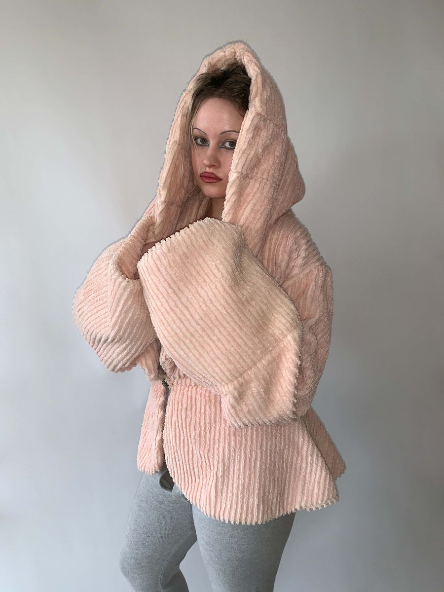 Norma Kamali Toweling Hooded Jacket product image