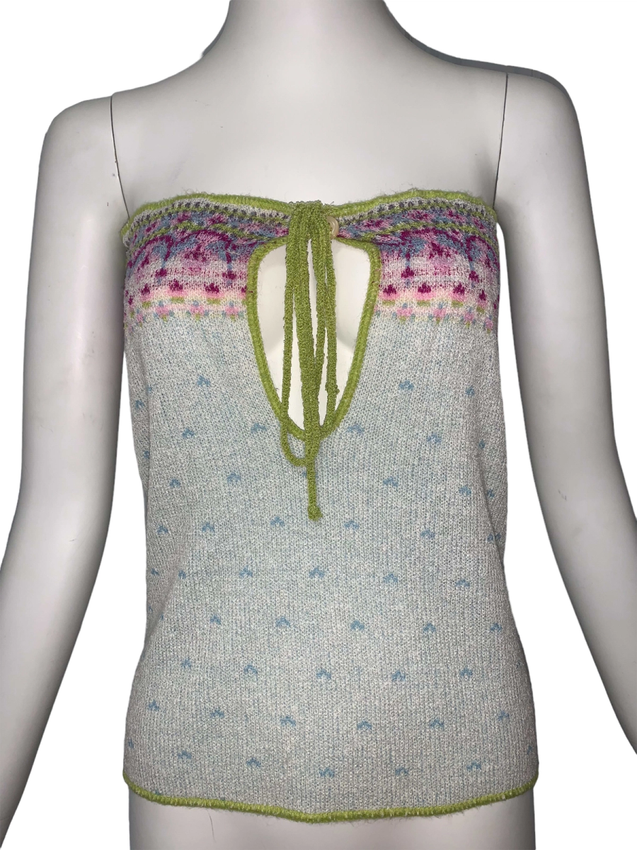 Bill Gibb Fair Isle Knit Tube Top product image