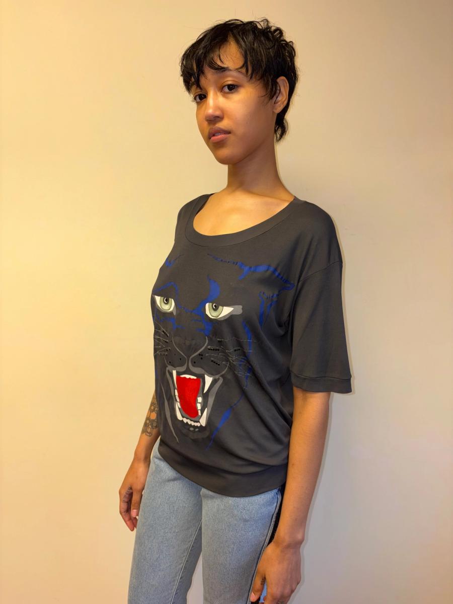 80s Krizia Slinky Panther Top product image