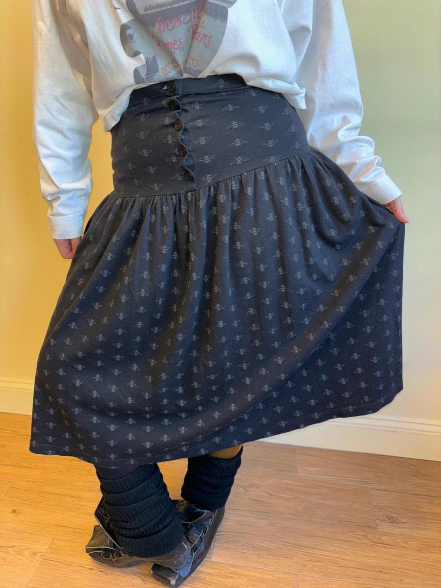 80s Krizia Maglia Bee Print Skirt product image