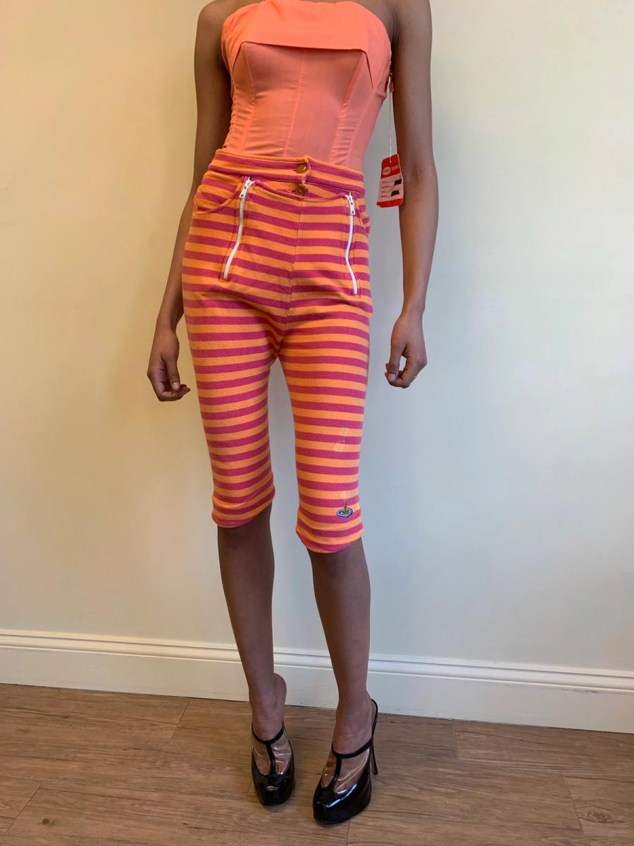 Vivienne Westwood 90s Striped Button-front Capris product image