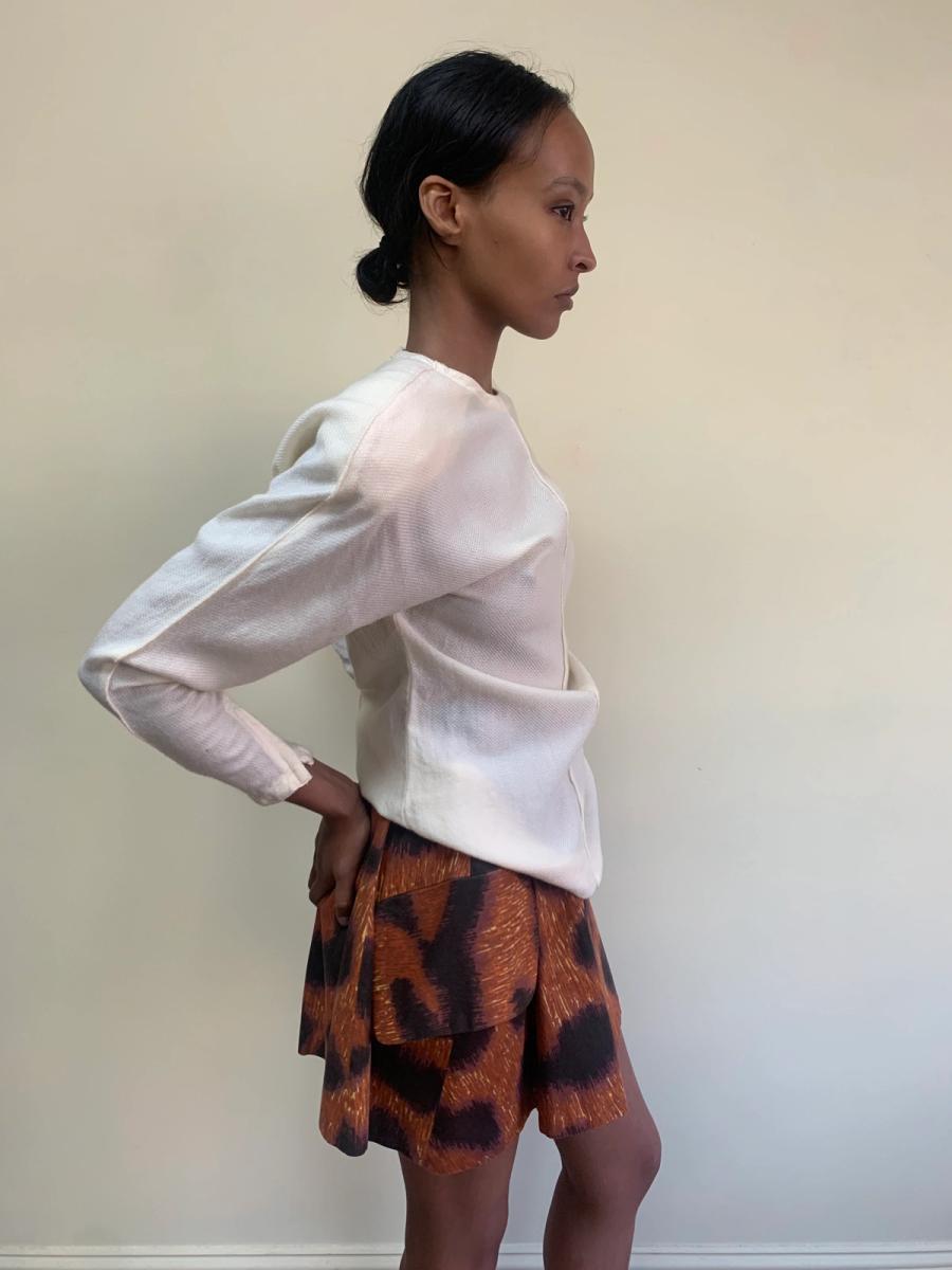 1980s Gianni Versace Dramatic Shoulder Blouse product image