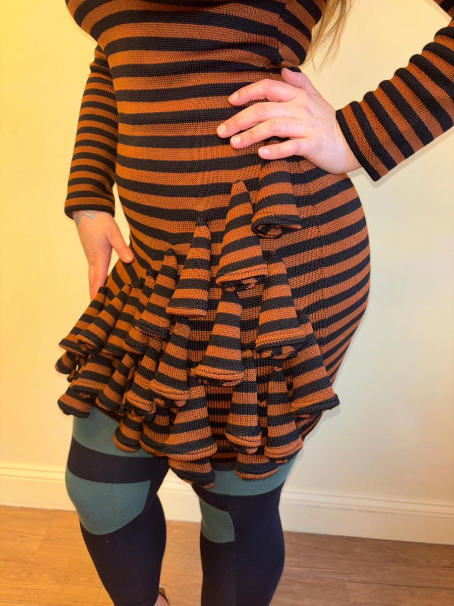 1980s Dorothée Bis Knit Dimensional Dress product image