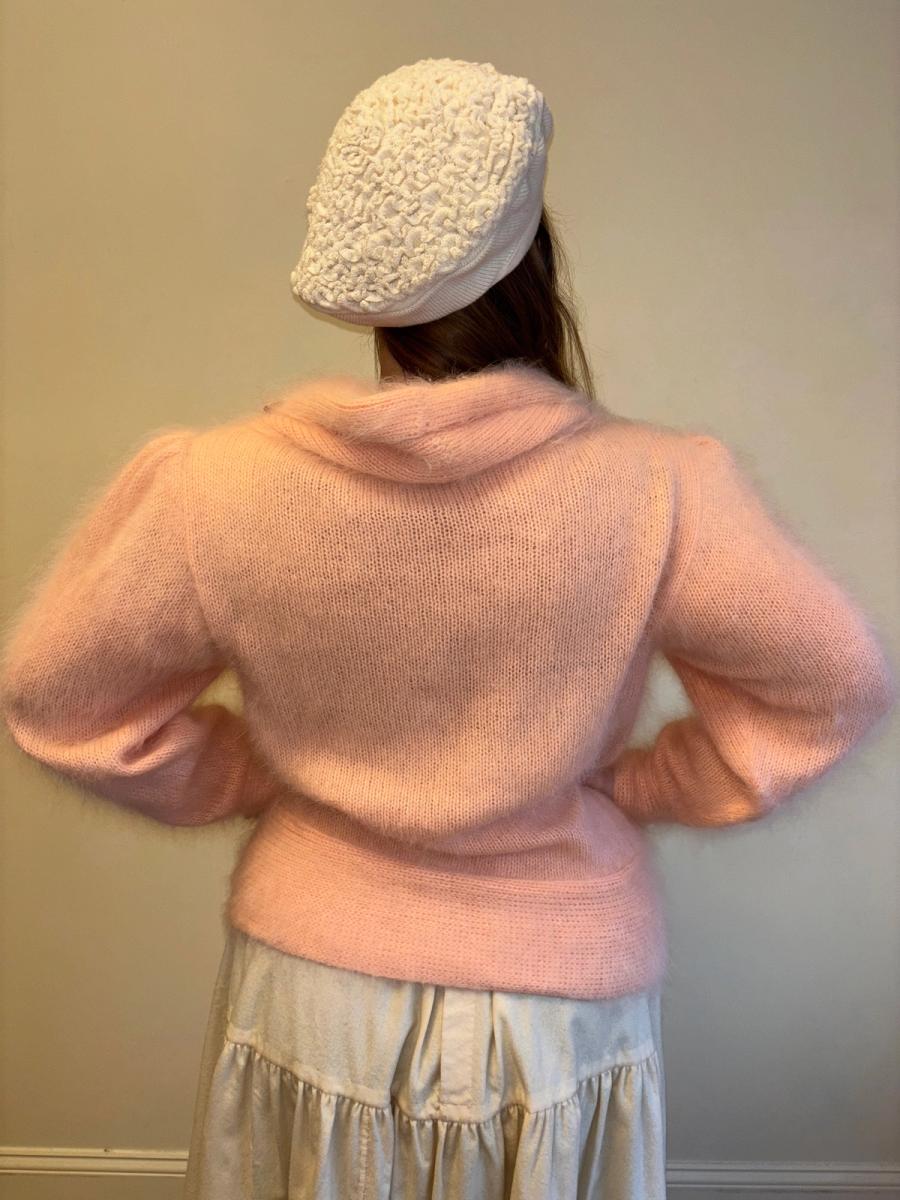 1980s Angora Pink Sweater product image