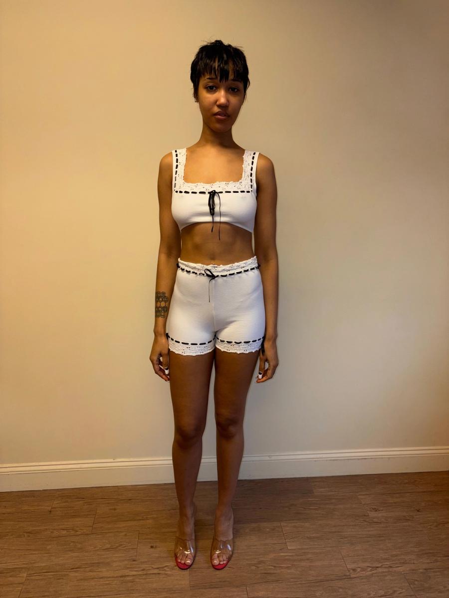 Spring/Summer 1992 Chantal Thomass Eyelet Ensemble product image