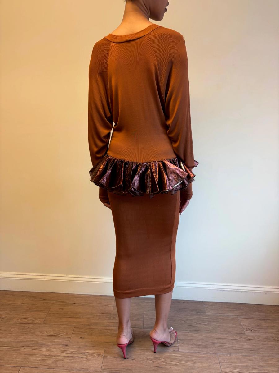 80s Chantal Thomass Dress with Flounce Detail product image