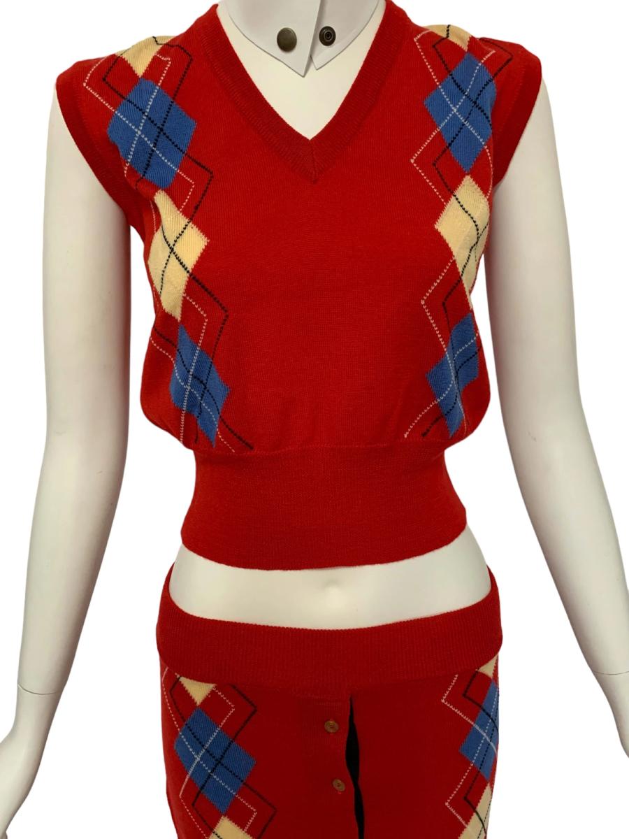 1980s Vivienne Westwood Argyle Knit Set product image