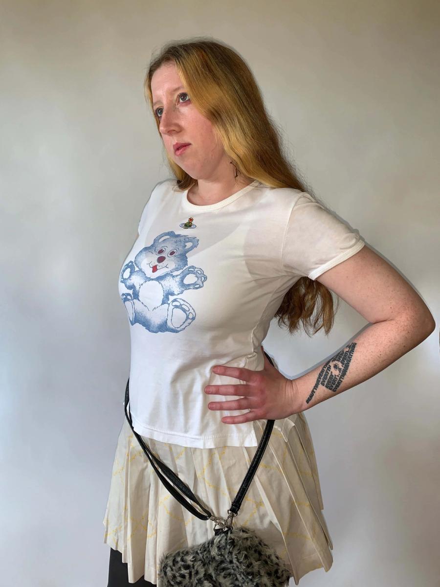 90s Vivienne Westwood Blue Teddy Bear T-Shirt product image