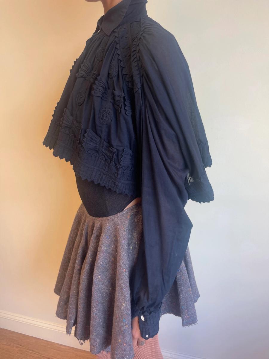 Chantal Thomass Ribbonwork Buttonup With Zigzag Hem   product image