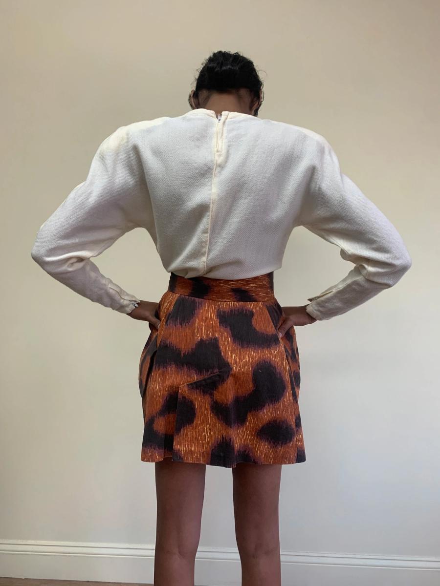 Vivienne Westwood Rare SS94 Café Society Cheetah Skirt product image