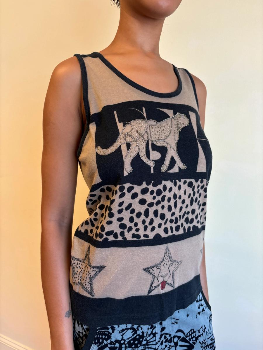 80s Krizia Cheetah Print Tanktop product image