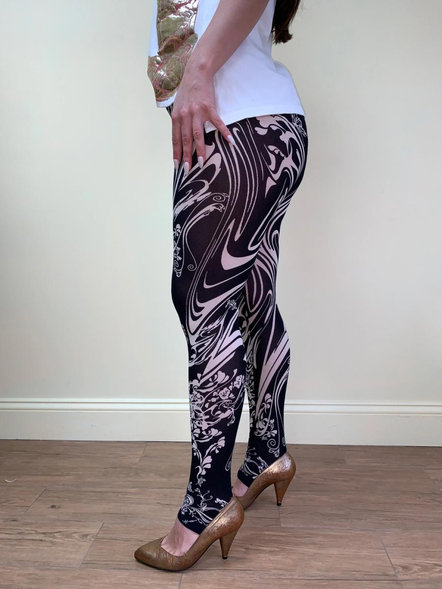 Issey Miyake SS 2004 Tattoo Art Nouveau Leggings product image