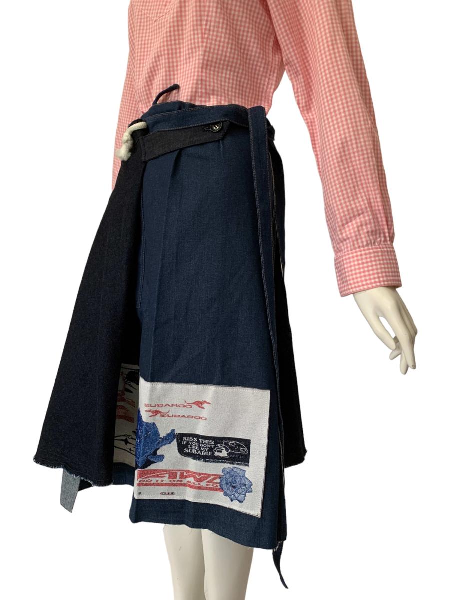 BodySong Denim Patchwork Apron product image