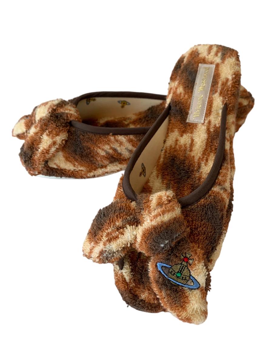 Vivienne Westwood Leopard Terrycloth Slippers product image