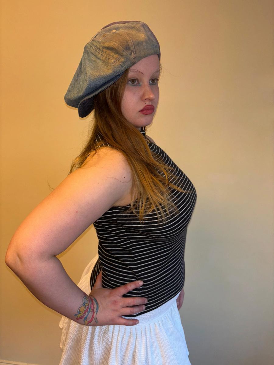 90s Chantal Thomass Striped Ribbed Turtleneck product image