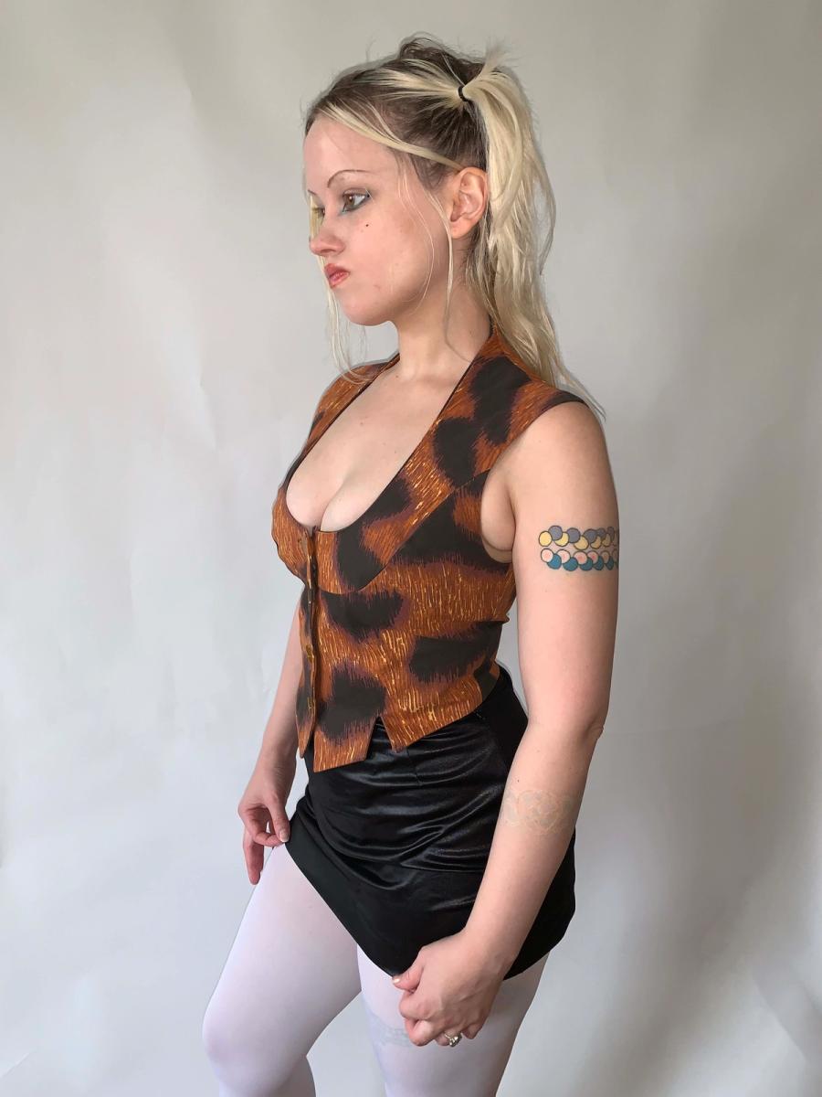 Vivienne Westwood Rare SS94 Café Society Cheetah Vest  product image