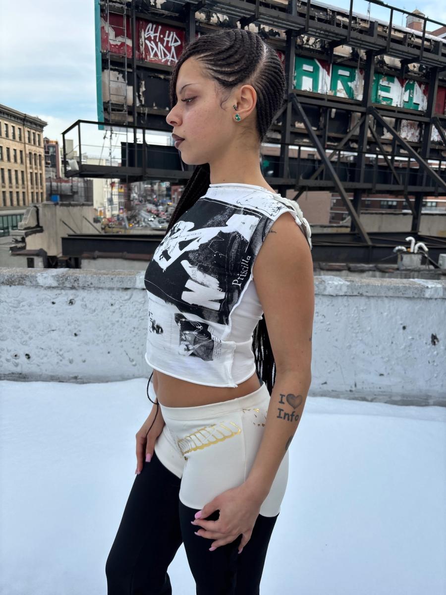 NANA Detachable Fur Tee 1 product image