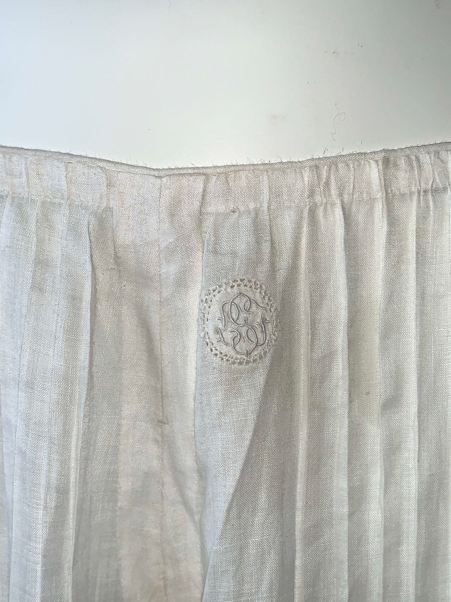 French Antique Hand- Pleated Lace Bloomers product image