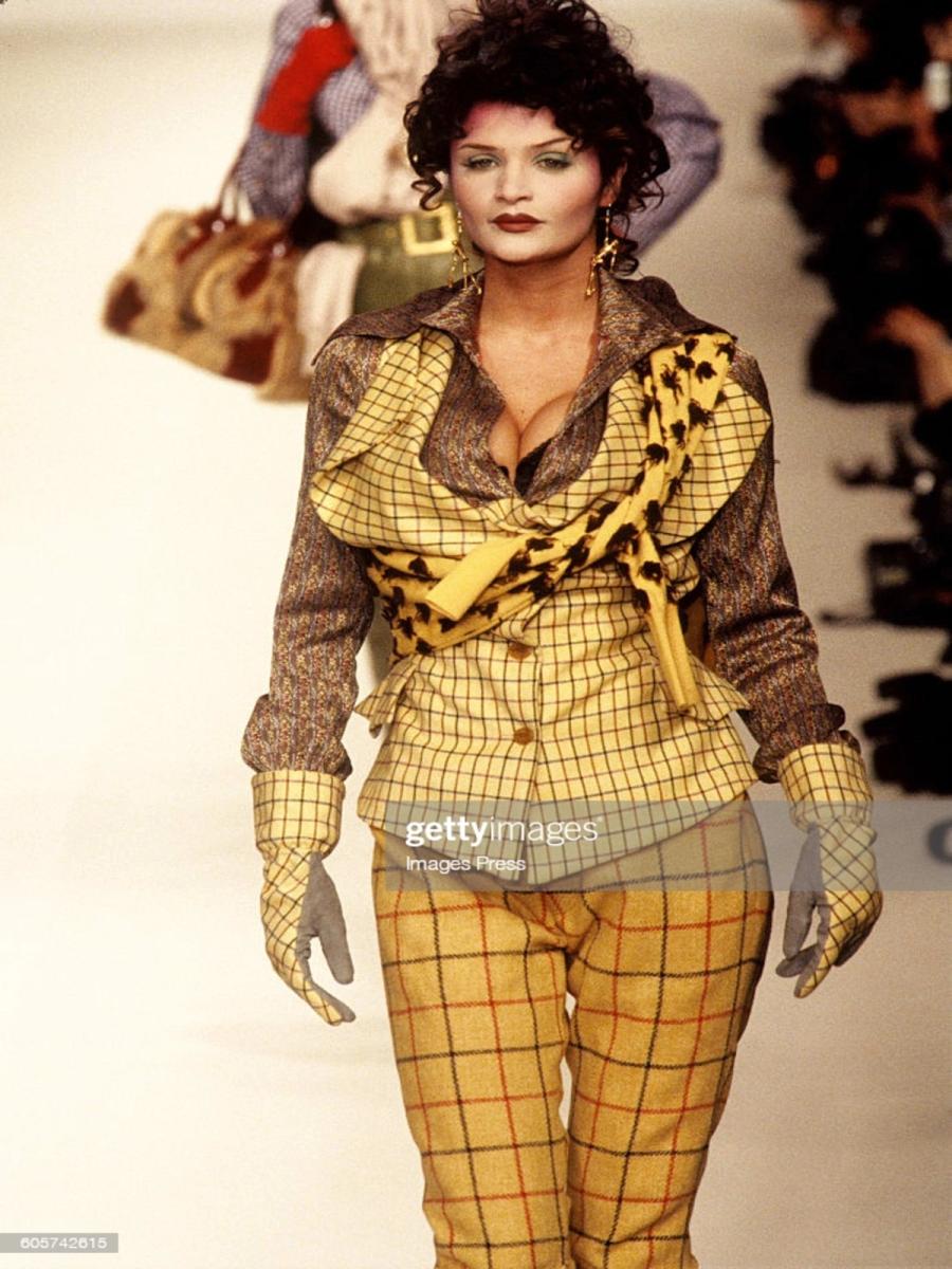 90s Vivienne Westwood Windowpane Plaid Scarf product image